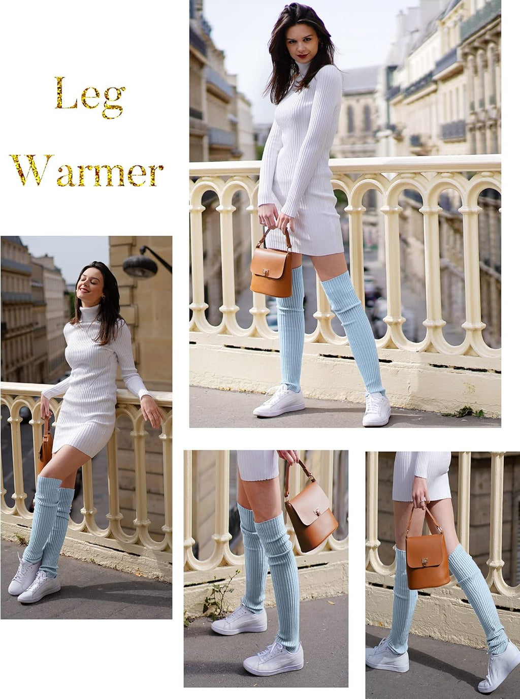 Women’S Neon Knit Leg Warmer for 80S Party Dance Sports Yoga