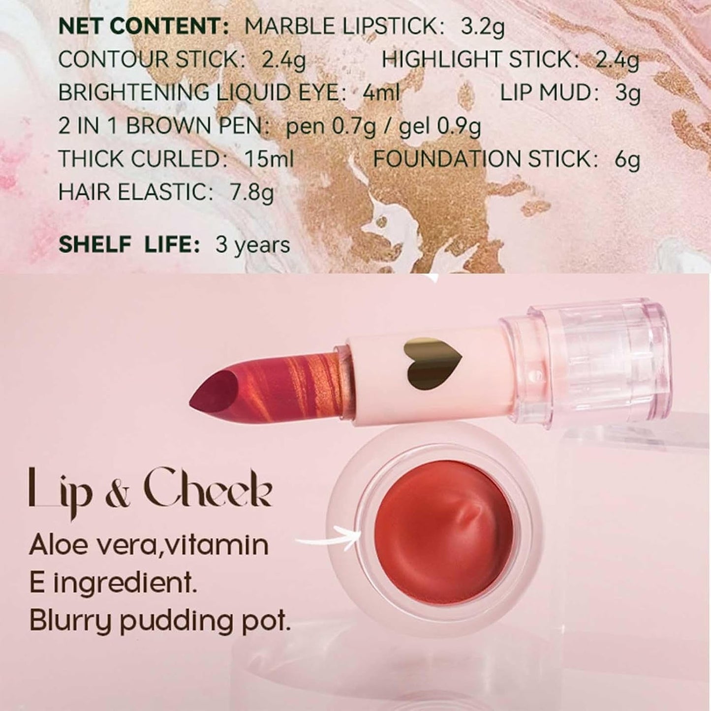 Ultimate Makeup Kit for Teen Girls - Complete Cosmetic Set with Lipstick, Contour, Highlighter, Eyeshadow, and More - Perfect Gift for Women!