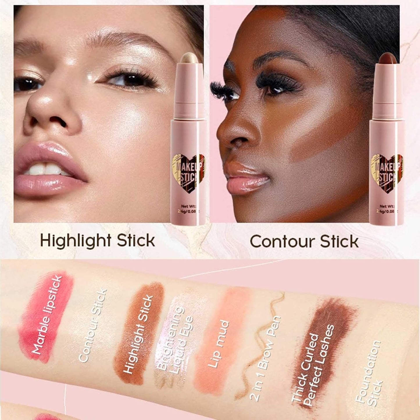 Ultimate Makeup Kit for Teen Girls - Complete Cosmetic Set with Lipstick, Contour, Highlighter, Eyeshadow, and More - Perfect Gift for Women!