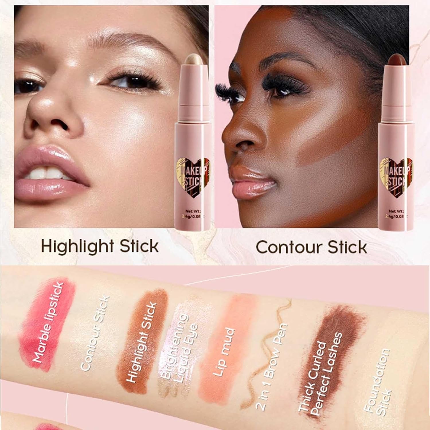 Ultimate Makeup Kit for Teen Girls - Complete Cosmetic Set with Lipstick, Contour, Highlighter, Eyeshadow, and More - Perfect Gift for Women!