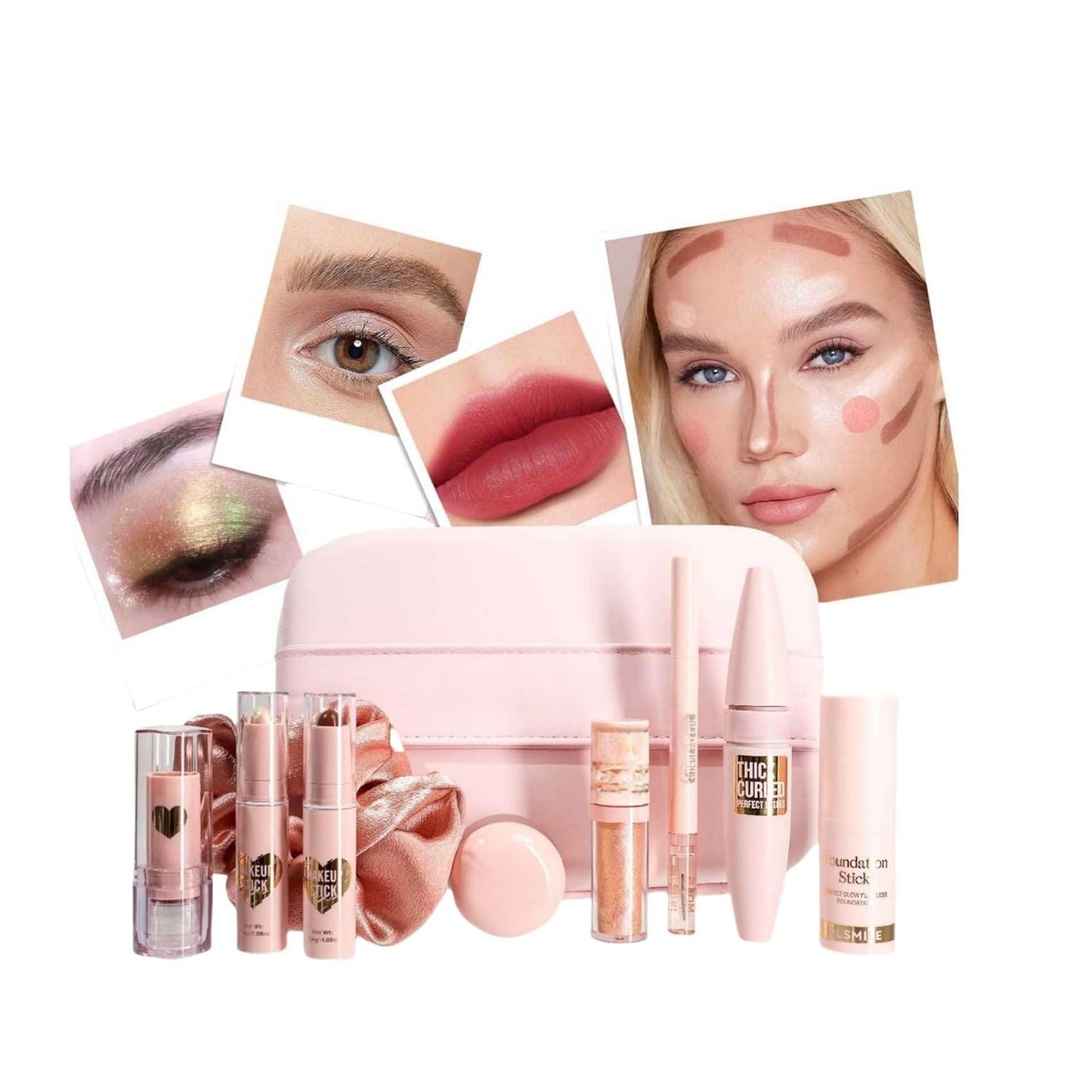 Ultimate Makeup Kit for Teen Girls - Complete Cosmetic Set with Lipstick, Contour, Highlighter, Eyeshadow, and More - Perfect Gift for Women!